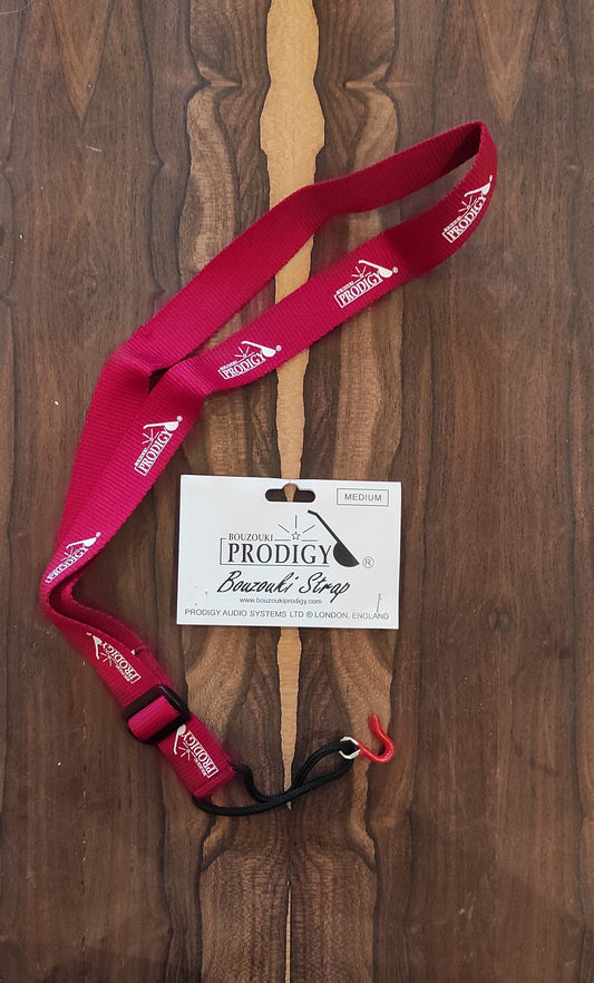 Red MEDIUM Prodigy Bouzouki Strap ~ Prodigy MEDIUM Bouzouki Strap Red ~ Prodigy Straps