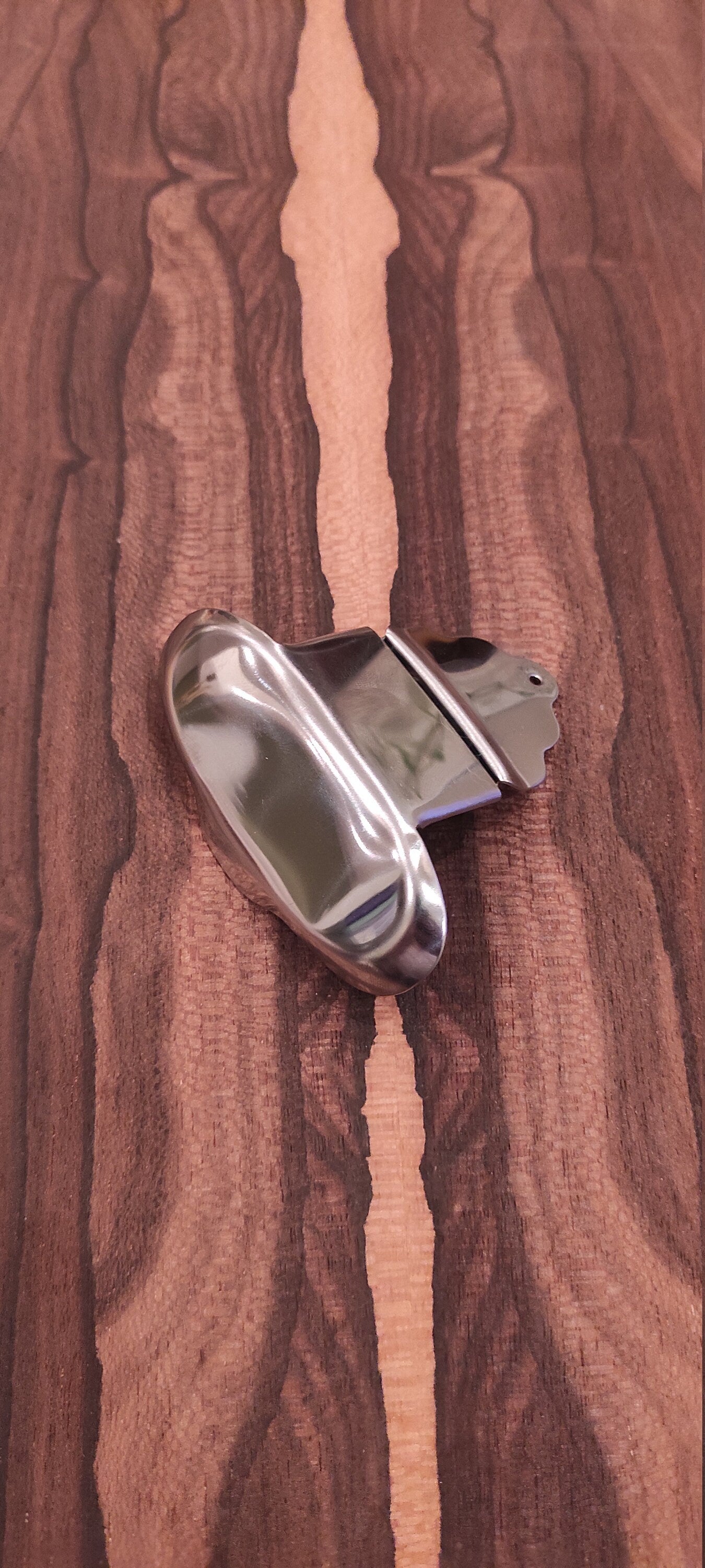 6string Bouzouki-Tzoura Chordiera / Tailpiece ~ Nickel Color Steel Tzoura - Bouzouki Tailpiece/Chordiera