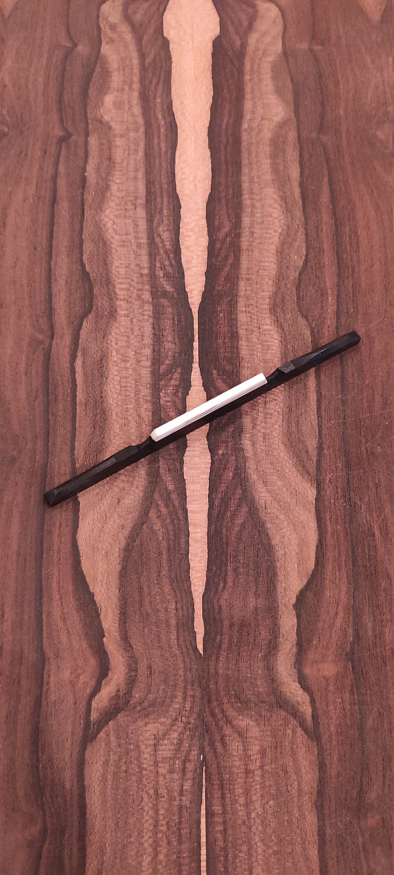 Handmade Wenge Bouzouki Bridge with Bone Saddle Blank - Fits 8-String and 6-String Bouzoukis