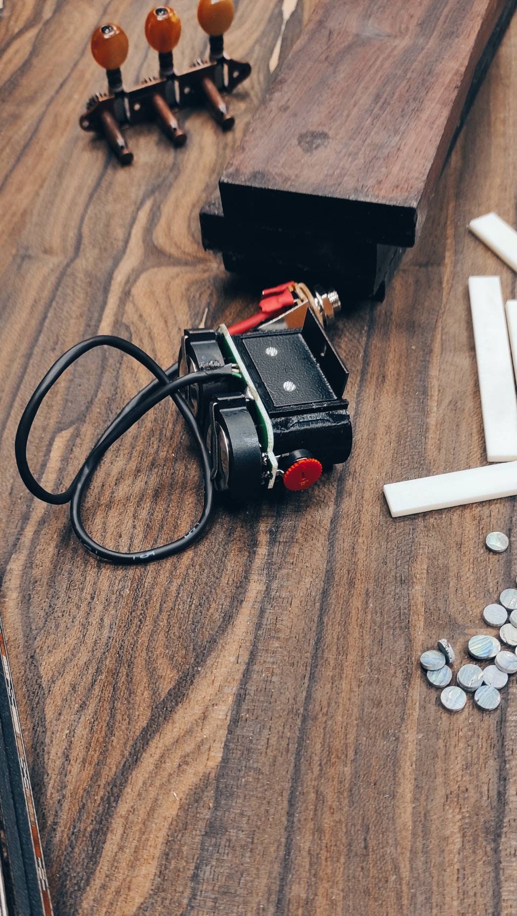 B-Voice ~ Bouzouki Active Pickup ~ The "Active - Black " model ~Active 6String & 8String Bouzouki Pick-up ~