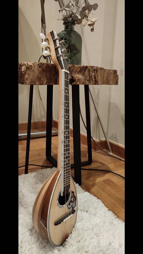 Premium Handmade 6-String Greek Traditional Baglamas for Rebetiko Music Instrument