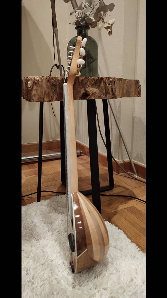 Premium Handmade 6-String Greek Traditional Baglamas for Rebetiko Music Instrument