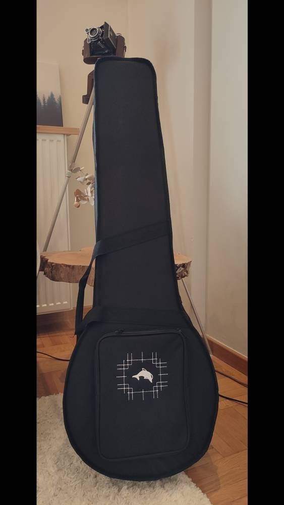 Bouzouki Hard Polyfoam Case - Dolphin - Lightweight & Durable with Double Straps for Easy Carrying