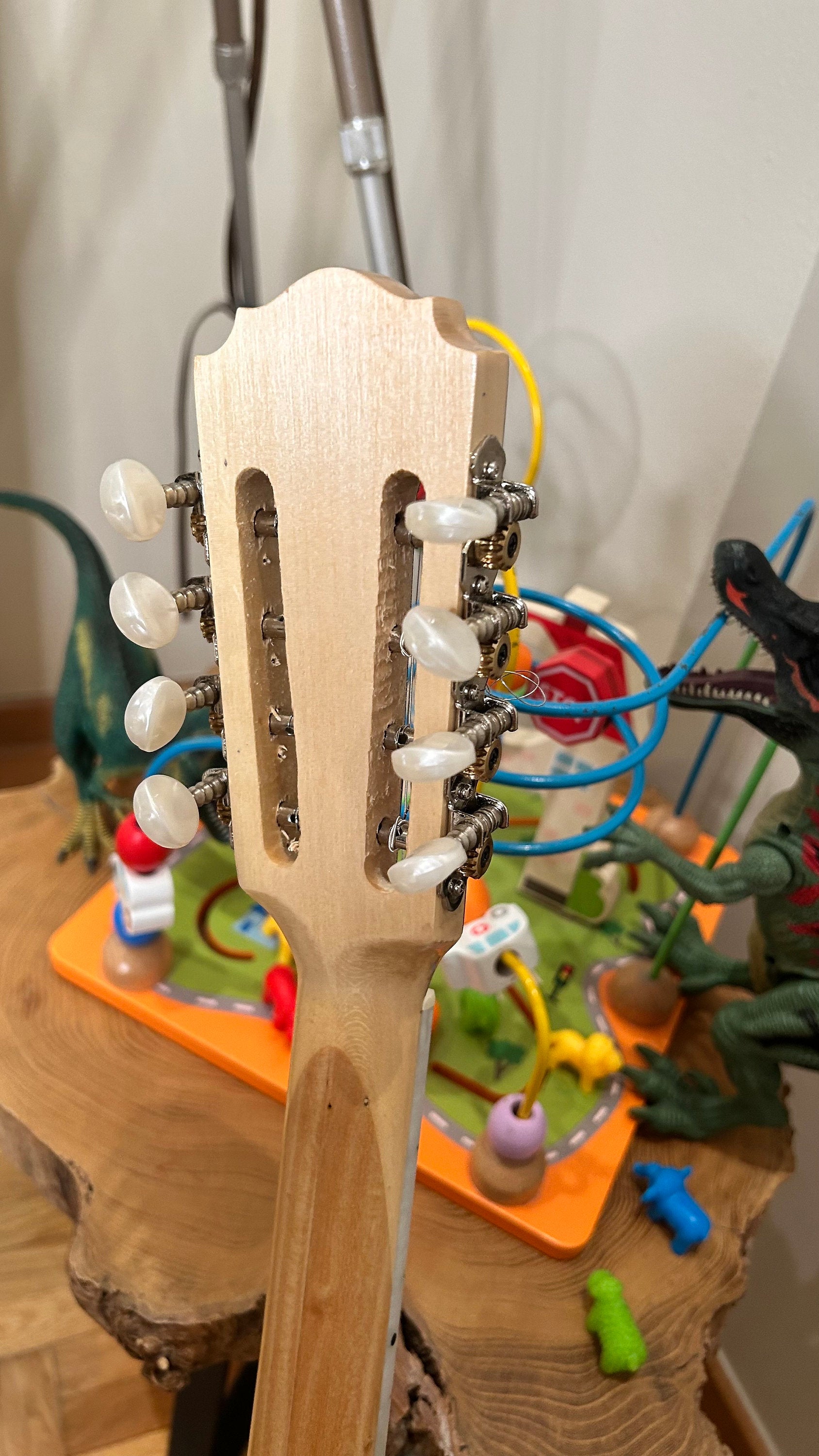 Handmade 8-string Professional Bouzouki with double-action truss rod and exquisite Cellulose Vines&Flower decorations - Greek craftsmanship