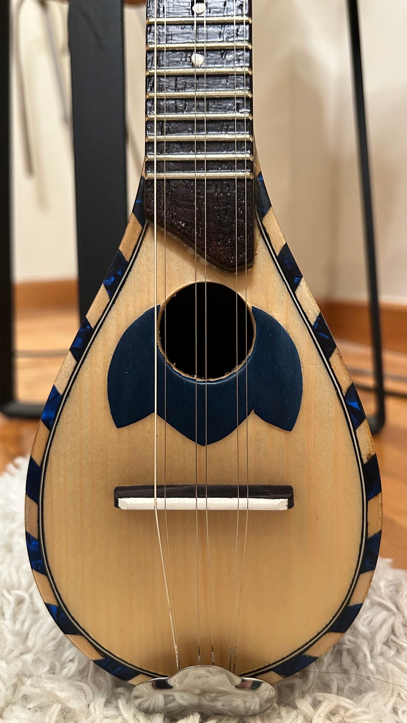 Handmade 6-String Baglamas | Greek Traditional Music Instrument for Rebetiko Music