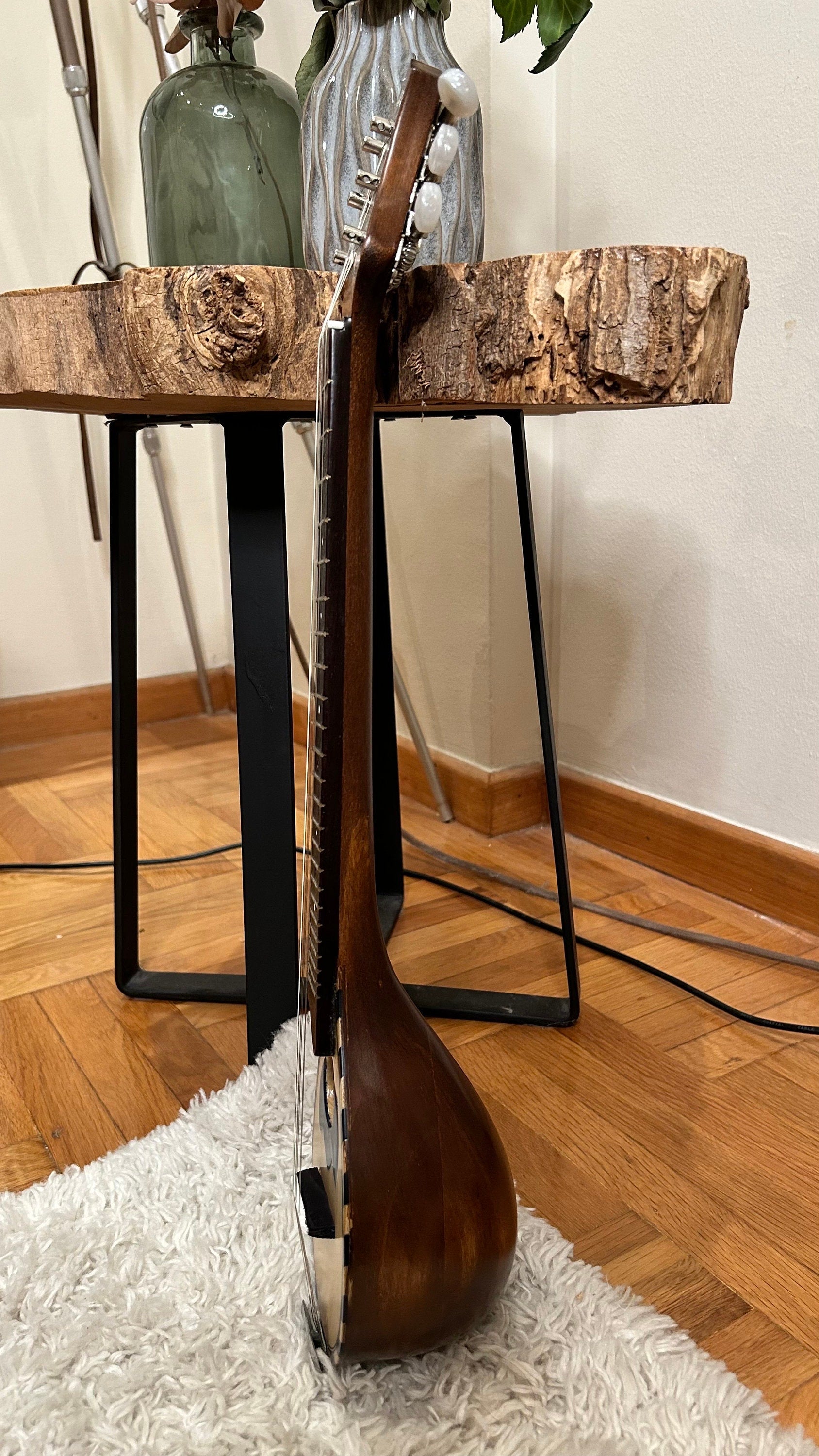 Handmade 6-String Baglamas | Greek Traditional Music Instrument for Rebetiko Music