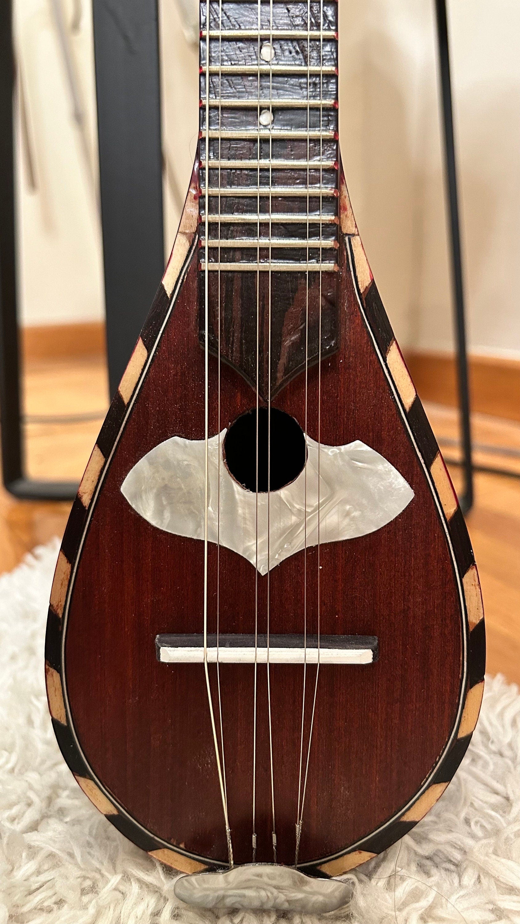 Handmade 6-String Baglamas | Greek Traditional Music Instrument for Rebetiko Music