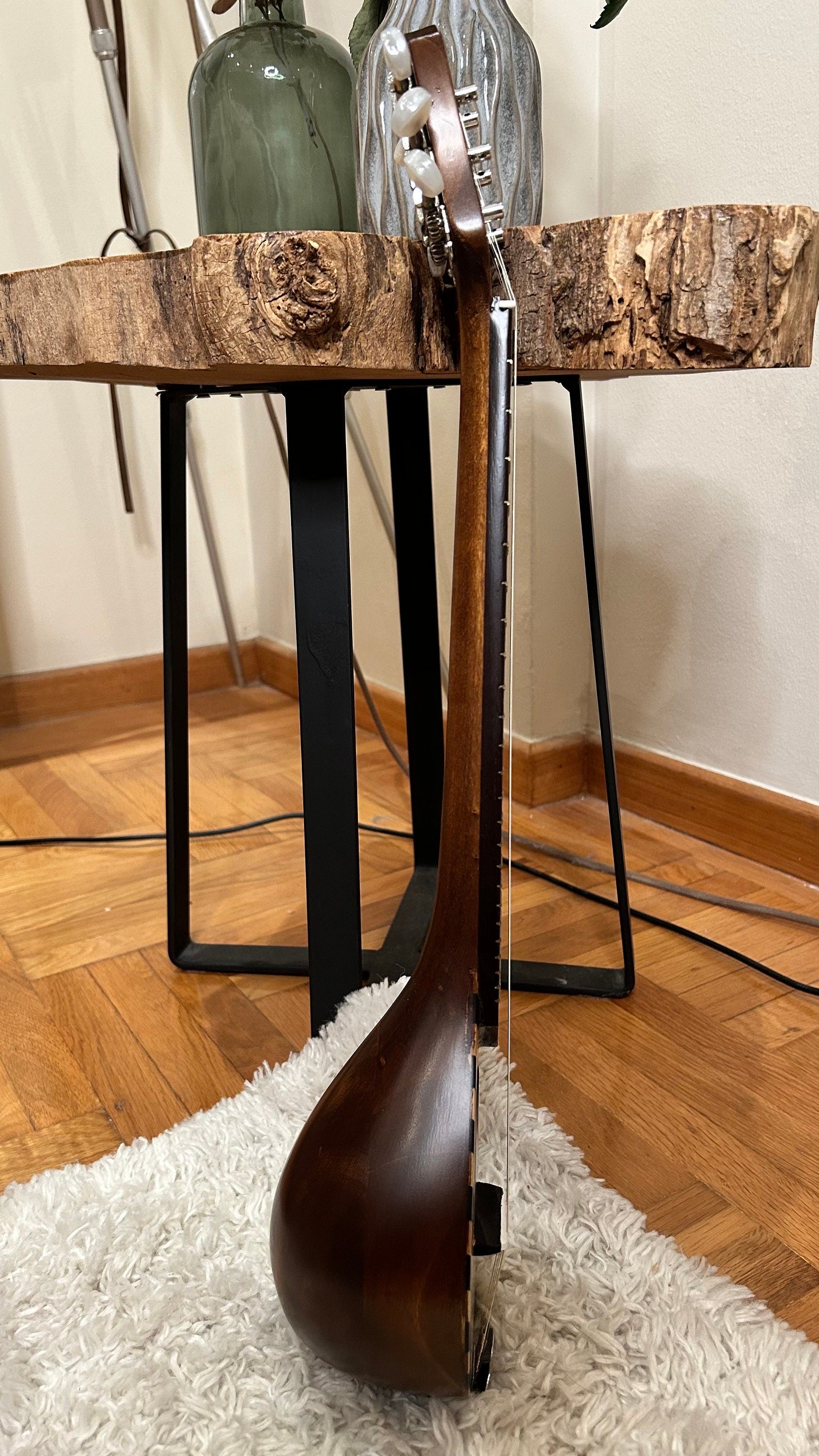 Handmade 6-String Baglamas | Greek Traditional Music Instrument for Rebetiko Music