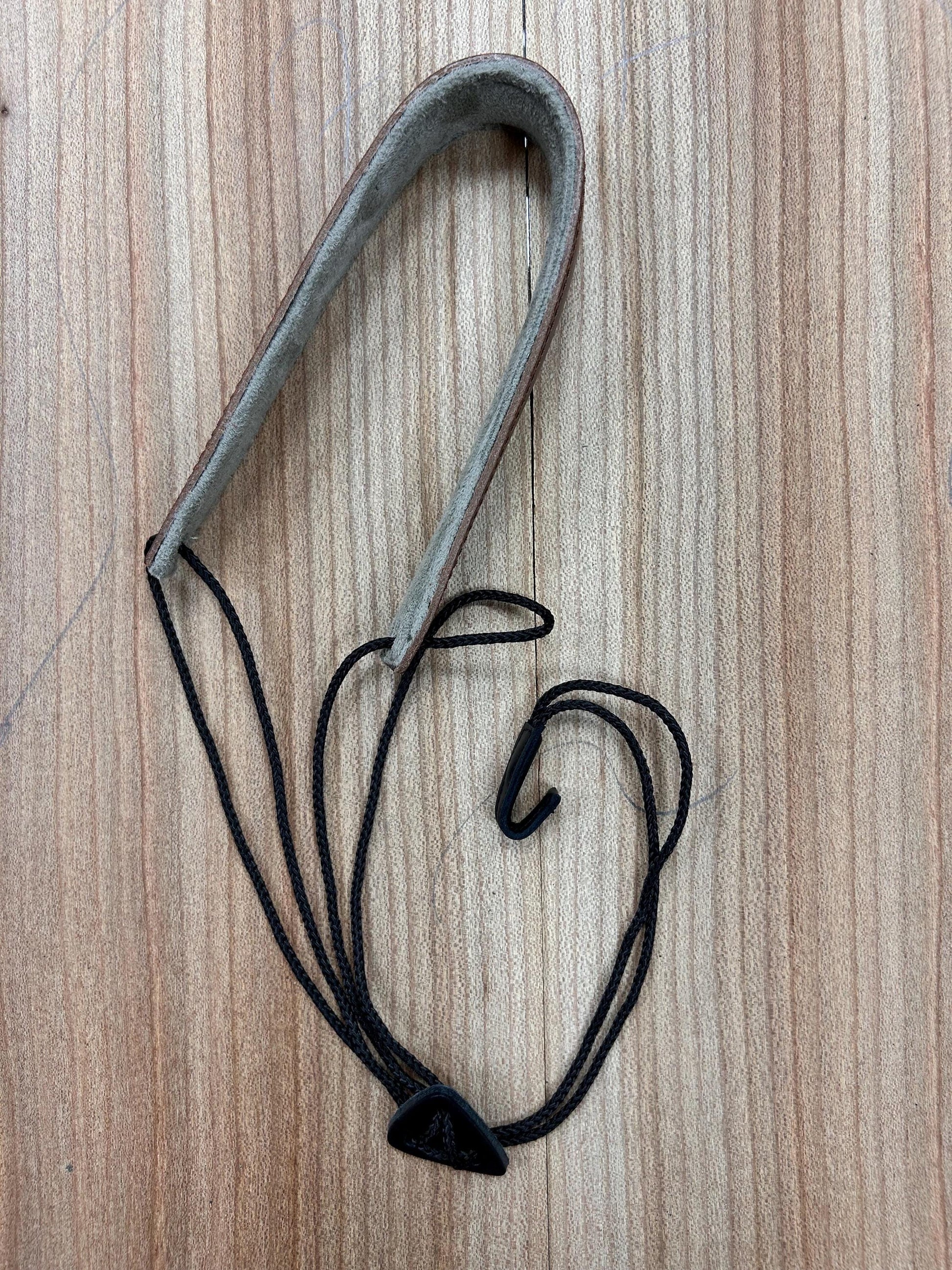 Adjustable Padded Leather Bouzouki Strap with Soundhole Hook