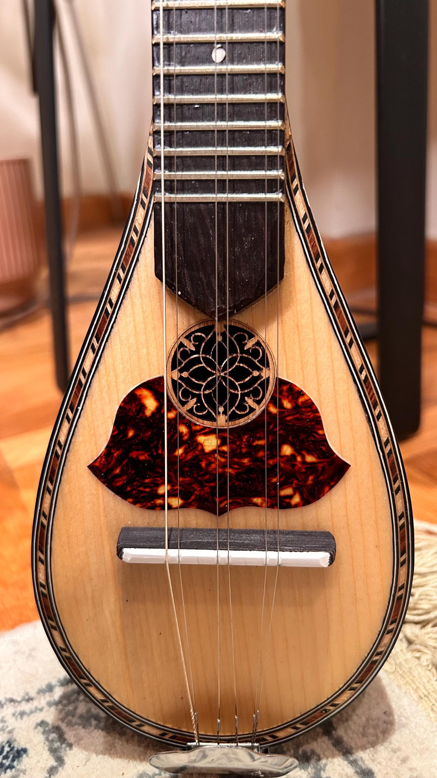 Handmade 6-String Baglamas | Greek Traditional Music Instrument for Rebetiko Music