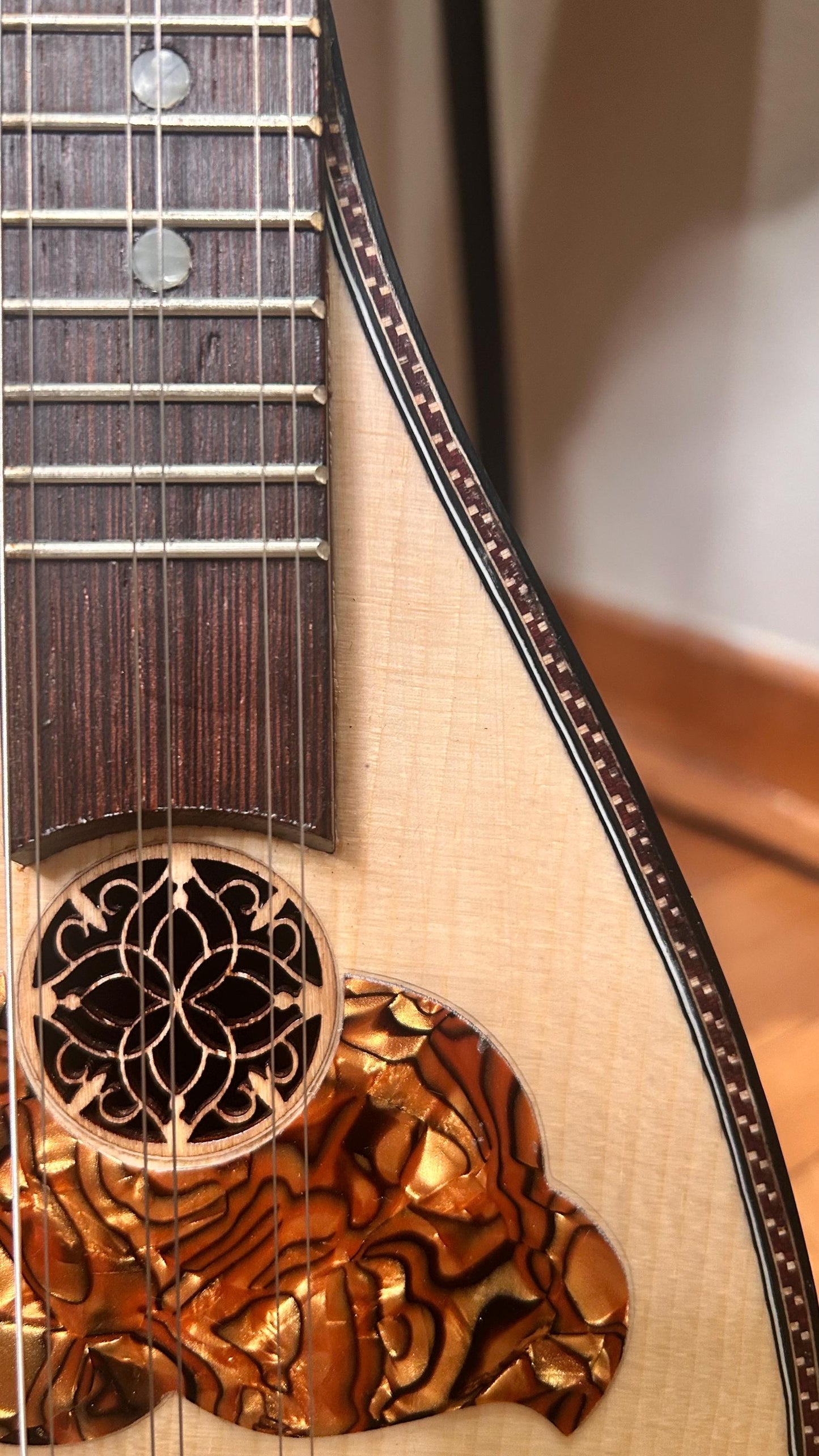 Tzouras ~ Greek traditional Music Instrument [ Handmade Tzouras ] ~ 6string Tzouras ~ Rebetiko music instrument ~