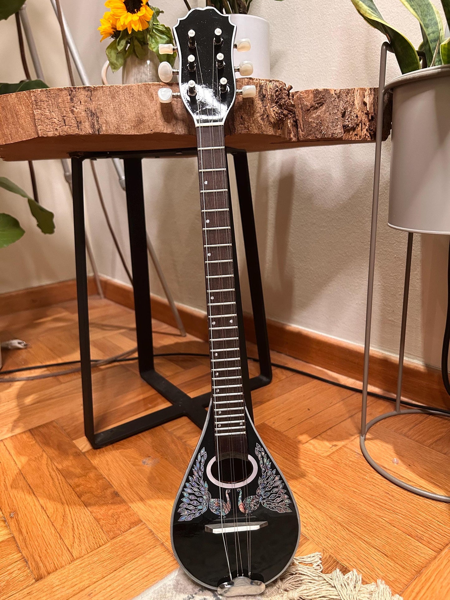 Premium Handmade 6-String Baglamas | Greek Traditional Music Instrument for Rebetiko Music