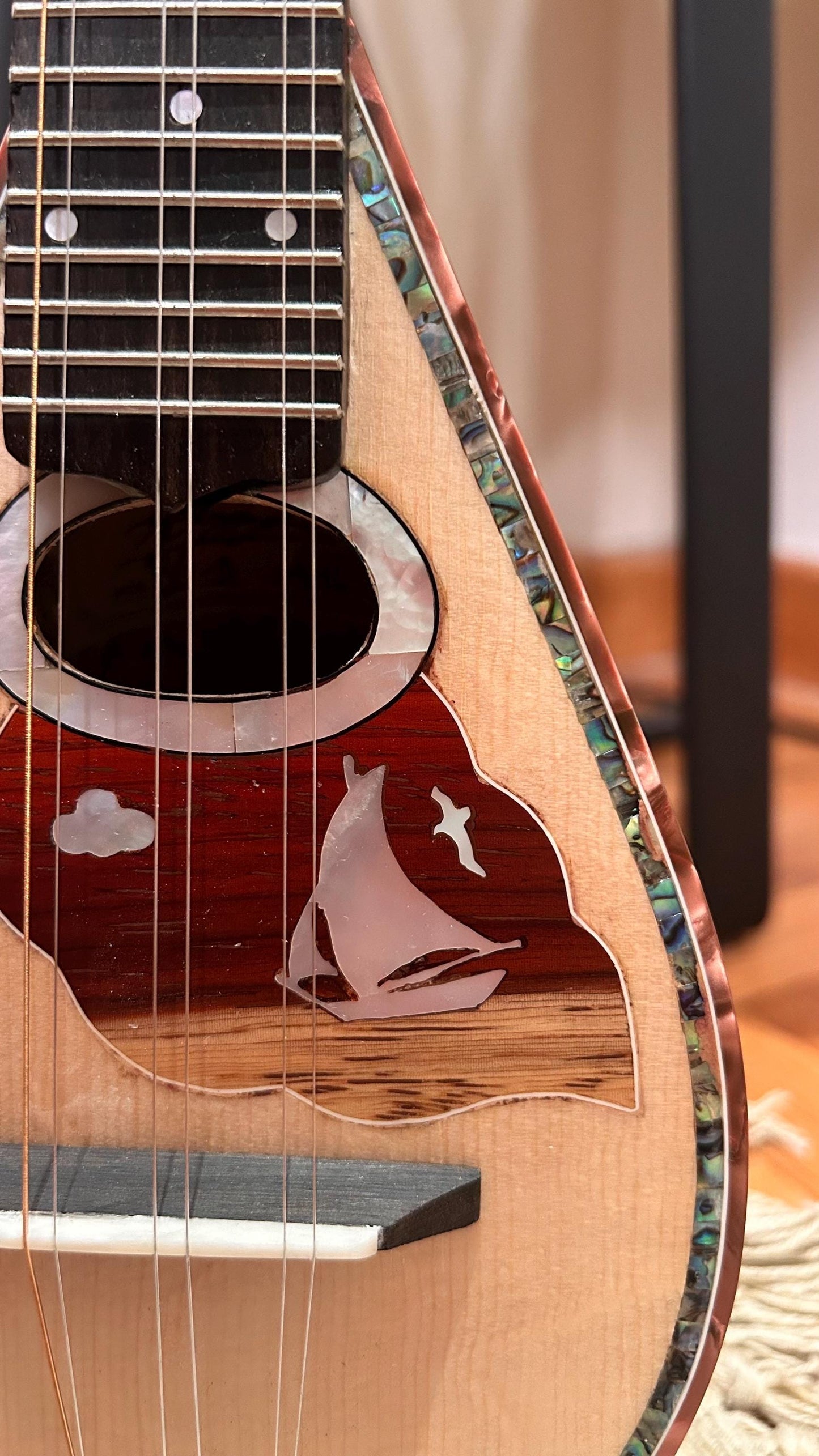 Professional Baglamas ~ [Handmade Custom Professional Baglamas] Greek traditional Music Instrument ~ 6string Baglamas ~ Rebetiko music ~