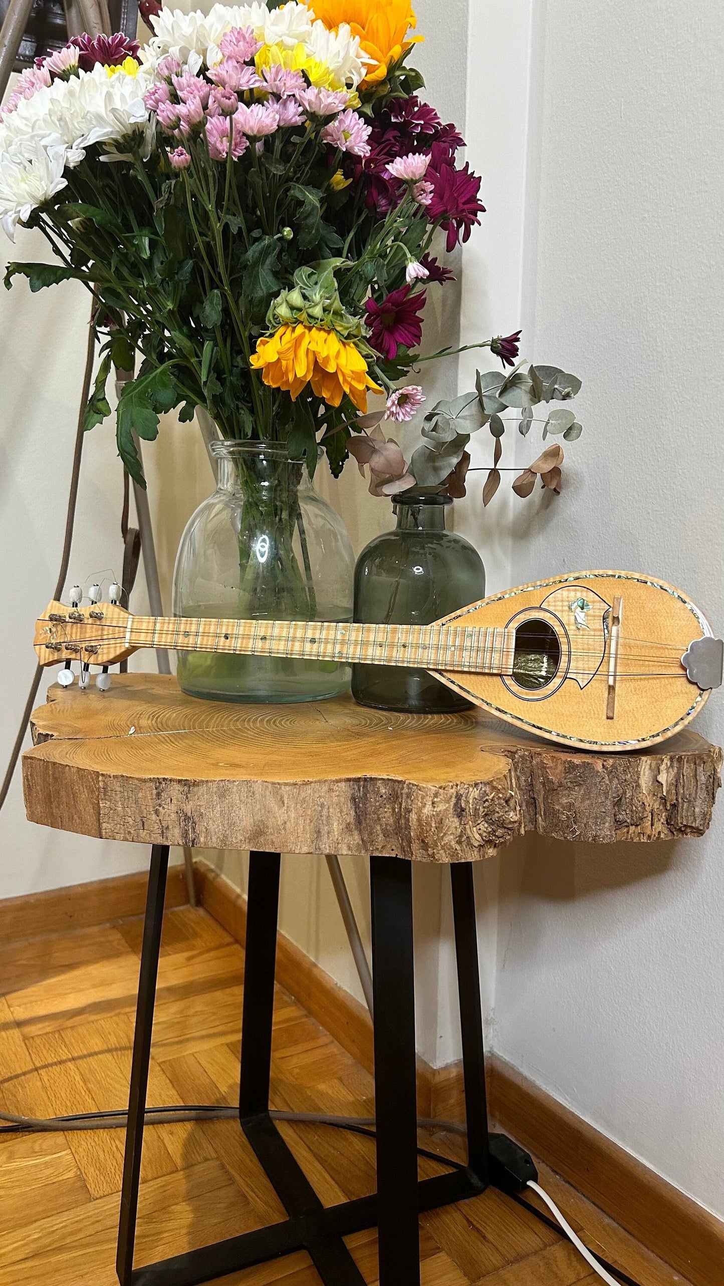 Professional Baglamas ~ [Handmade Custom Professional Baglamas] Greek traditional Music Instrument ~ 6string Baglamas ~ Rebetiko music ~