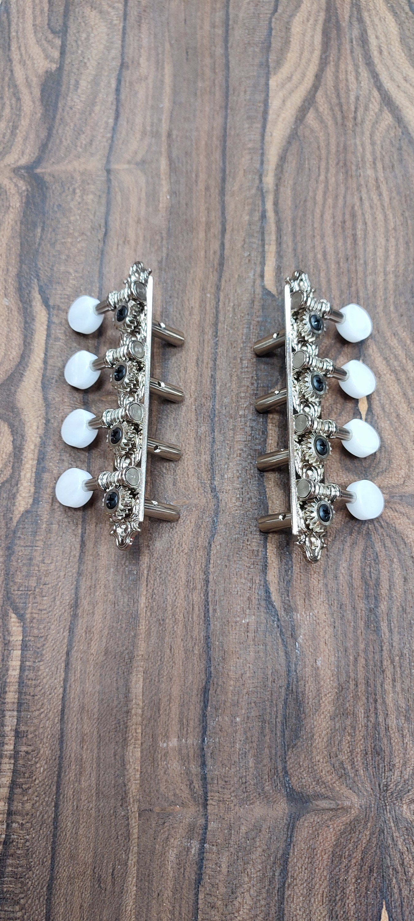 Bouzouki machine heads ~ Professional 8string Bouzouki tuners ~ Nickel Colour & White Pearl Button