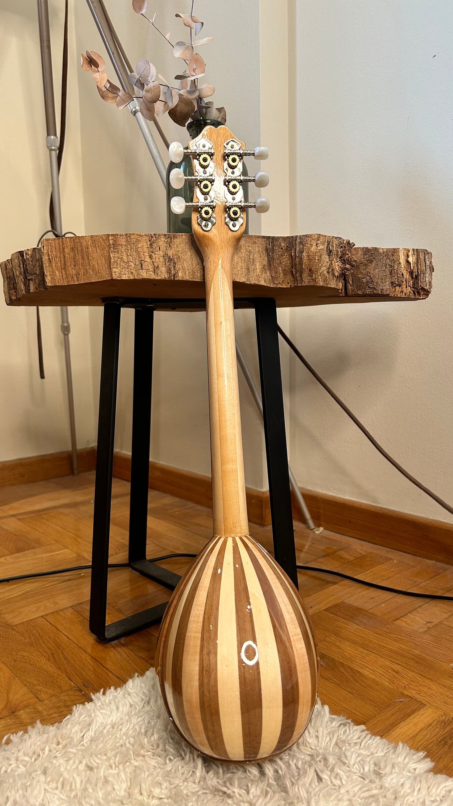 Premium Handmade 6-String Greek Traditional Baglamas for Rebetiko Music Instrument
