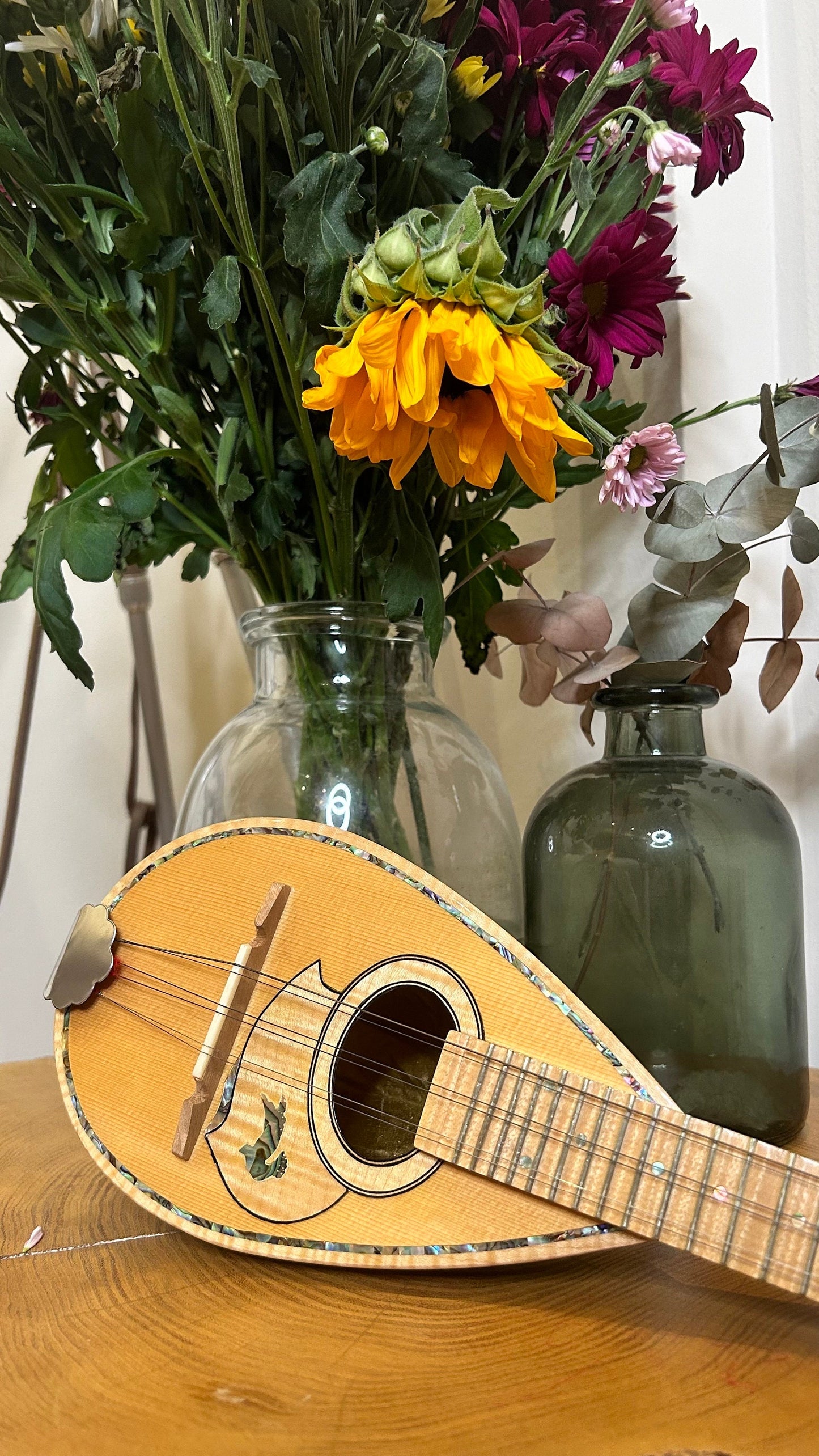 Professional Baglamas ~ [Handmade Custom Professional Baglamas] Greek traditional Music Instrument ~ 6string Baglamas ~ Rebetiko music ~