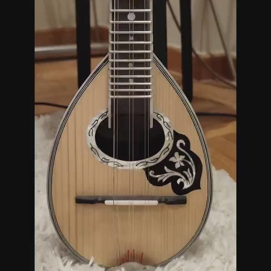 Premium Handmade 6-String Greek Traditional Baglamas for Rebetiko Music Instrument